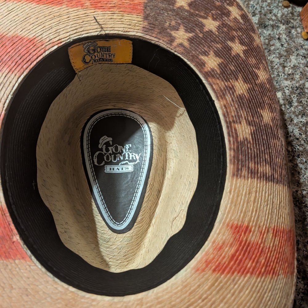 Women's Gone Country American Flag Cowboy Hat